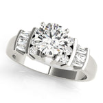 Load image into Gallery viewer, Platinum Engagement Rings – Setting (Size 4)