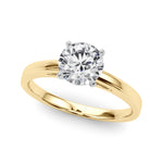 Load image into Gallery viewer, Classic Cathedral Style Peg Head Engagement Ring - Size 4