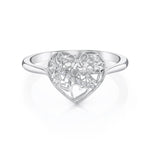 Load image into Gallery viewer, Light Weight Heart Ring - 14Kt Rose - Lab Grown VS-SI1, E/F/G - 85509