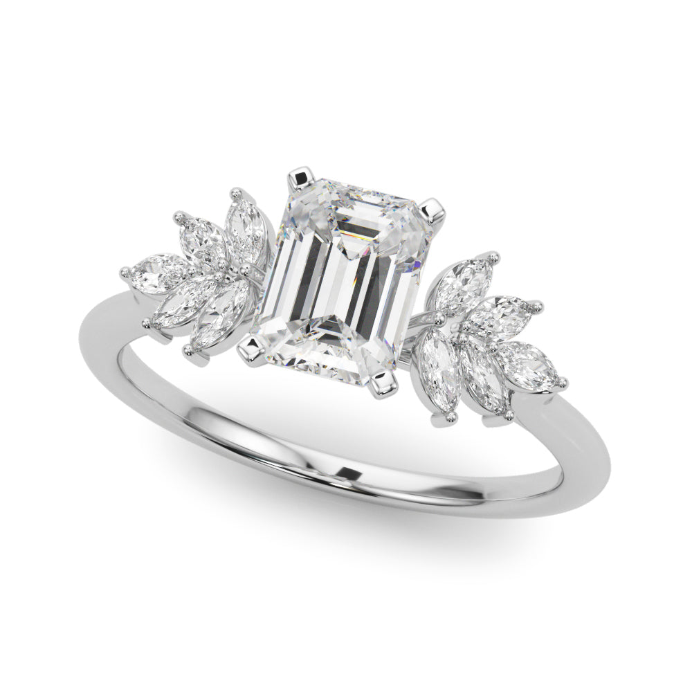 Scattered Marquise Engagement Ring – Setting (Size 6.25)