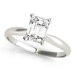 Load image into Gallery viewer, Solitaire Emerald Cut Engagement Ring - Size 3
